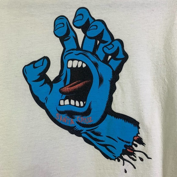 SANTA CRUZ Vintage 90's Screaming Hand Speed Wheels T-Shirt - Picture 10 of 13
